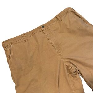 Carhartt 383-51 Dungaree Fit Work Pants Mens 44x32 Brown Canvas Made in Mexico